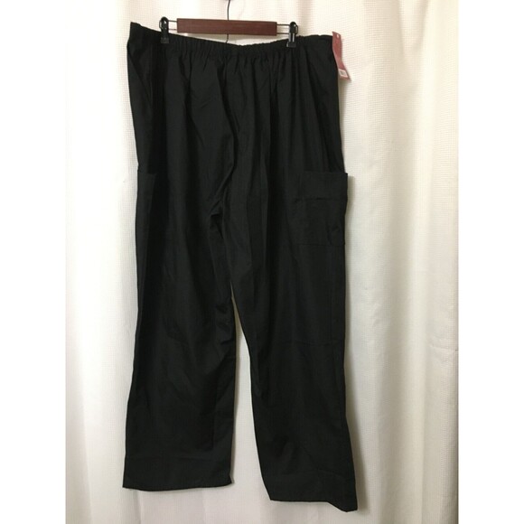 M & M SCRUBS SCRUB PANTS PLUS SIZE 3X ELASTIC & DRAWSTRING WAIST -Black - Picture 5 of 12
